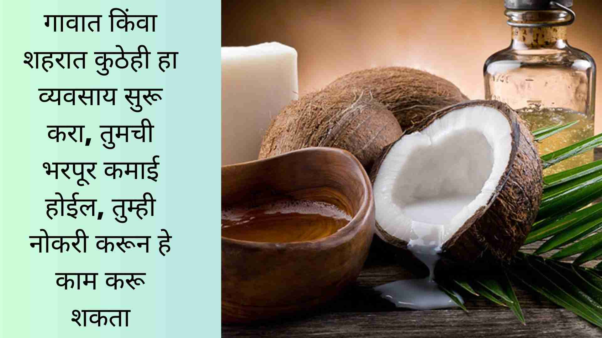 Coconut Business Ideas Information In Marathi