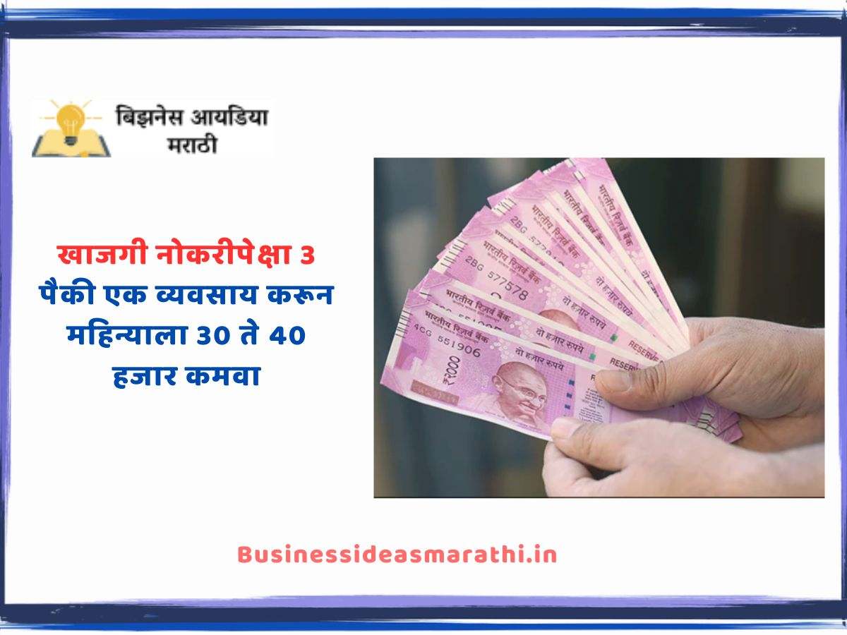 Business Ideas In Marathi