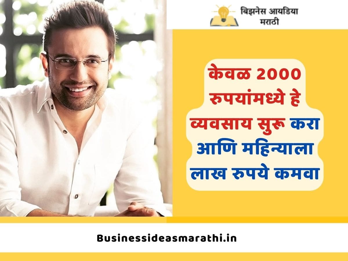 Small Investment Business Plans In Marathi